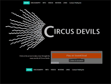 Tablet Screenshot of circusdevils.net